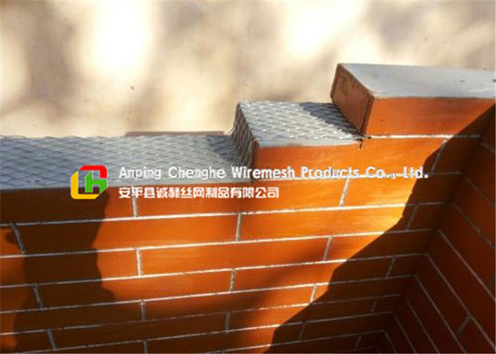 Malla metálica de la construcción de la pared, hojas de acero ampliadas seguridad de la malla de la casa 